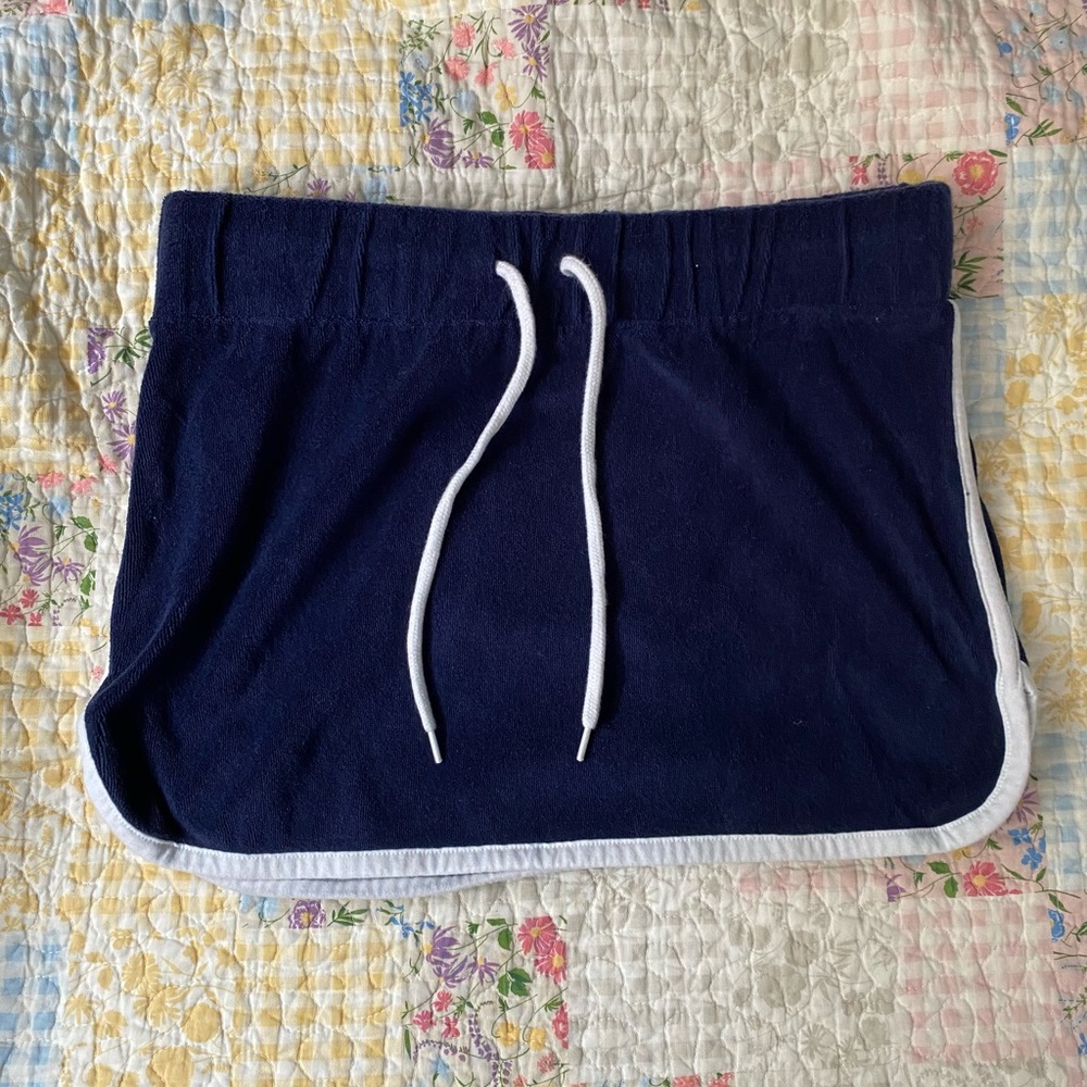 terrycloth mini skirt